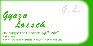 gyozo loisch business card